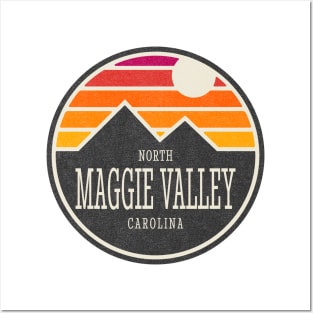 Visiting NC Mountain Cities Maggie Valley, NC Sunset Posters and Art